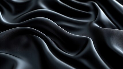 Obraz premium Elegant flowing satin fabric with soft shadows and highlights, adding a dreamy and luxurious aesthetic. 