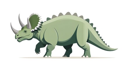 dinosaur image with rhinoceros offspring