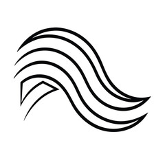 Digital Wave Logo For A Streaming Social Network