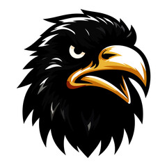 Obraz premium Majestic Eagle Head: A Powerful and Fierce Bird of Prey Vector Graphic