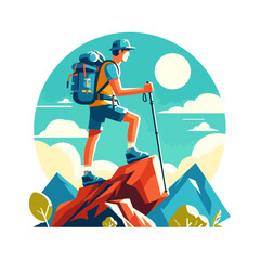 Thrilling Mountain Hike: Adventurous Journey to Scenic Summit