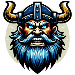 Furious Viking Warrior Portrait: Norse Mythology, Legend, and History