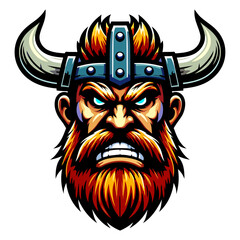 Ferocious Viking Warrior Portrait: Norse Mythology, Legend, and History