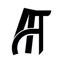 at letter logo design, vector illustration.	