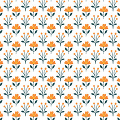 Cute floral pattern in the flowers Seamless vector texture Elegant template for fashion prints.