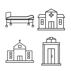 Line art medical element bundle 