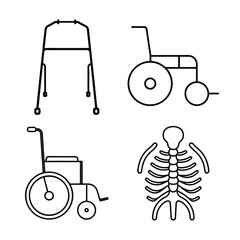 Line art medical element bundle 