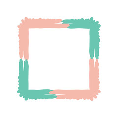 Obraz premium Brushstroke Frames and Borders Illustration