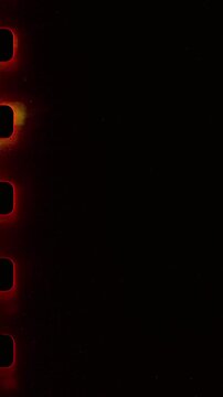 burn film and dust scratches overlay, real film scan for effects and transitions