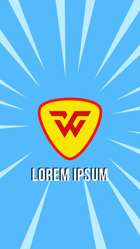 Comic Book Bubble Vertical Logo Reveal AET 318