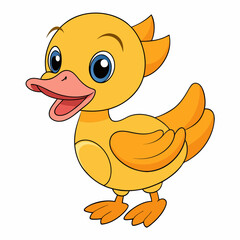 bird, cartoon, chicken, animal, duck, chick, illustration, yellow, easter, vector, baby, farm, hen, isolated, duckling, cute, funny, egg, nature, character, poultry, spring, beak, fun, icon