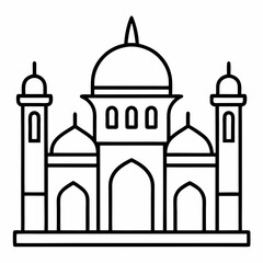 taj mahal vector