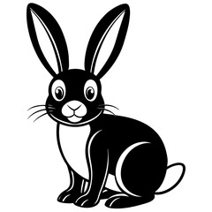 rabbit, bunny, easter, cartoon, animal, hare, vector, illustration, cute, art, holiday, fun, mammal, spring, drawing, ears, pet, funny, baby, animals, easter bunny, egg, happy, design, nature