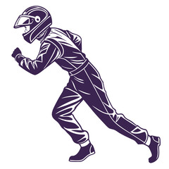 Naklejka premium american football player vector
