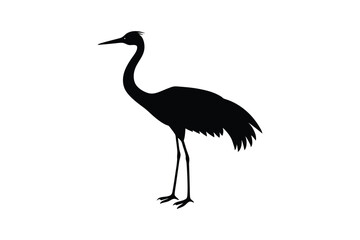 abstract-silhouette-of-a-crane.eps