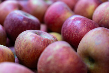 apples on sale at the market
