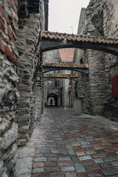 Historic St. Catherine's Passage (Katariina k&auml;ik) in Tallinn, Estonia