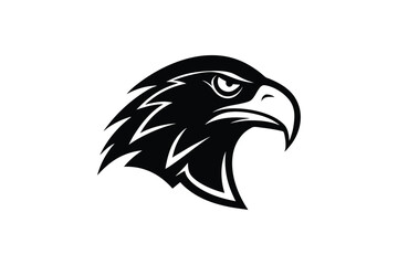eagle-head-profile--vector-art--white-background--.eps