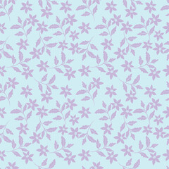 Abstract seamless floral pattern. Spring Trendy flowers print, Plant background, design for fabric, cloth design, covers, wallpapers, print, scrapbooking.