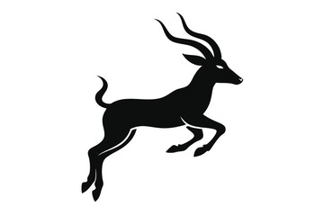 gazelle-or-antelope-isolated-animal-silhouette--ve (1).eps
