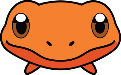 Obraz premium salamander head icon clipart vector on transparent background 