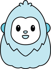 yeti head icon clipart vector on transparent background
 head icon clipart vector on transparent background
