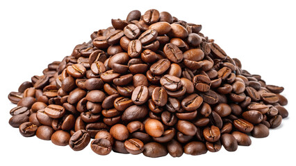Obraz premium coffee beans on white background