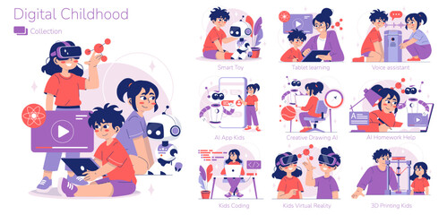 Digital Childhood Activities with Modern Technology