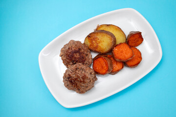 Homemade fried meatballs