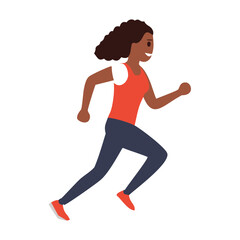 Woman running jogging fitness exercise healthy lifestyle