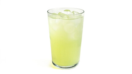 A Refreshing Limeade Drink with Ice Served in a Glass