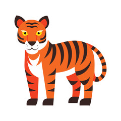 Obraz premium Tiger cartoon Vector