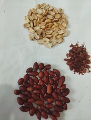 Peeled, shelled peanut , skin of peanut 