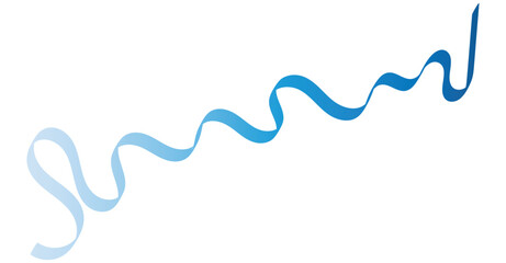 Dynamic Blue Ribbon Wave Design