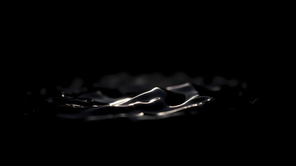 black liquid in the dark