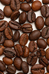 Background with roasted coffee beans