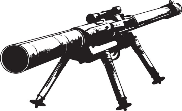 bazooka isolated on white background