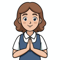 Obraz premium social worker woman making a comforting gesture