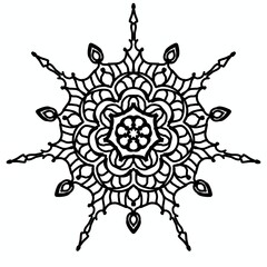 Mandala Coloring Page for Kids and Adults. A collection of relaxing mandala line art for children and adults. Includes easy to medium-level patterns perfect for coloring and creativity.
