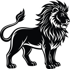 Obraz premium Majestic Lion Powerful Symbol of Strength and Wildness