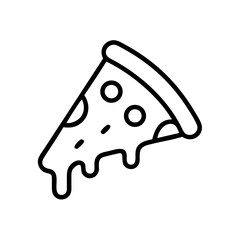 Delicious Slice of Pizza with Melted Cheese and Toppings Ideal for Hereford Food Lovers and Culinary Enthusiasts in Minimalistic Style