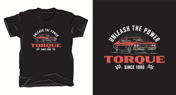Torque graphic vector t-shirt design print