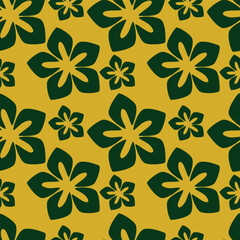 Abstract seamless floral pattern. Spring Trendy flowers print, Plant background, design for fabric, cloth design, covers, wallpapers, print, scrapbooking.
