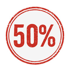 seal 50% icon stamp frame vector on white background
Vector seal on white background