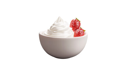 Creamy delight Swirls of soft serve with on transparent background