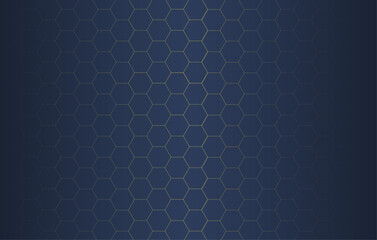 abstract blue gradient hexagon background 
