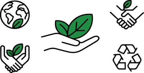 Hands gently cradle a vibrant green leaf, symbolizing nature's heart, organic design, and ecological care