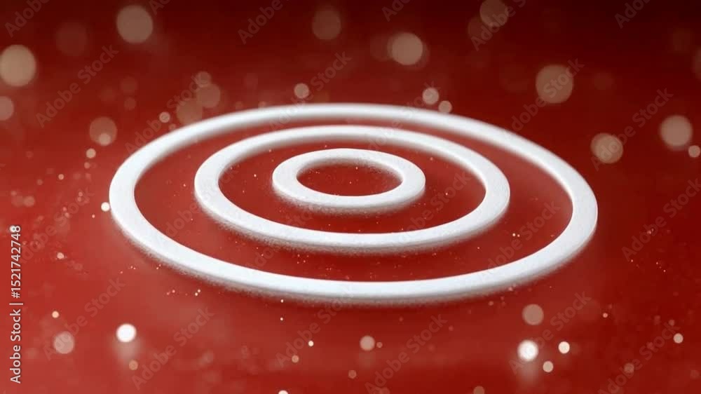 Aufkleber target concentric rings: a visually striking image featuring three nested, concentric rings against 
