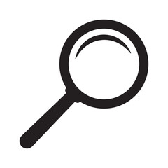 Search icon. Magnifying glass icon, magnifier icon.