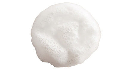A gentle cloud of cleansing foam for your on transparent background